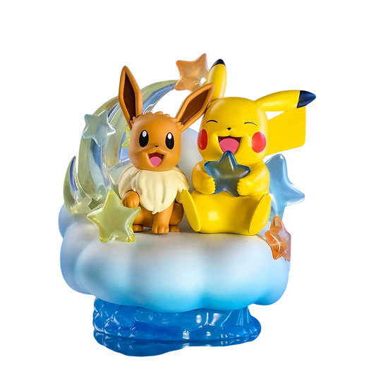Funism Figure Partner Collection: Pikachu & Eevee Sitting